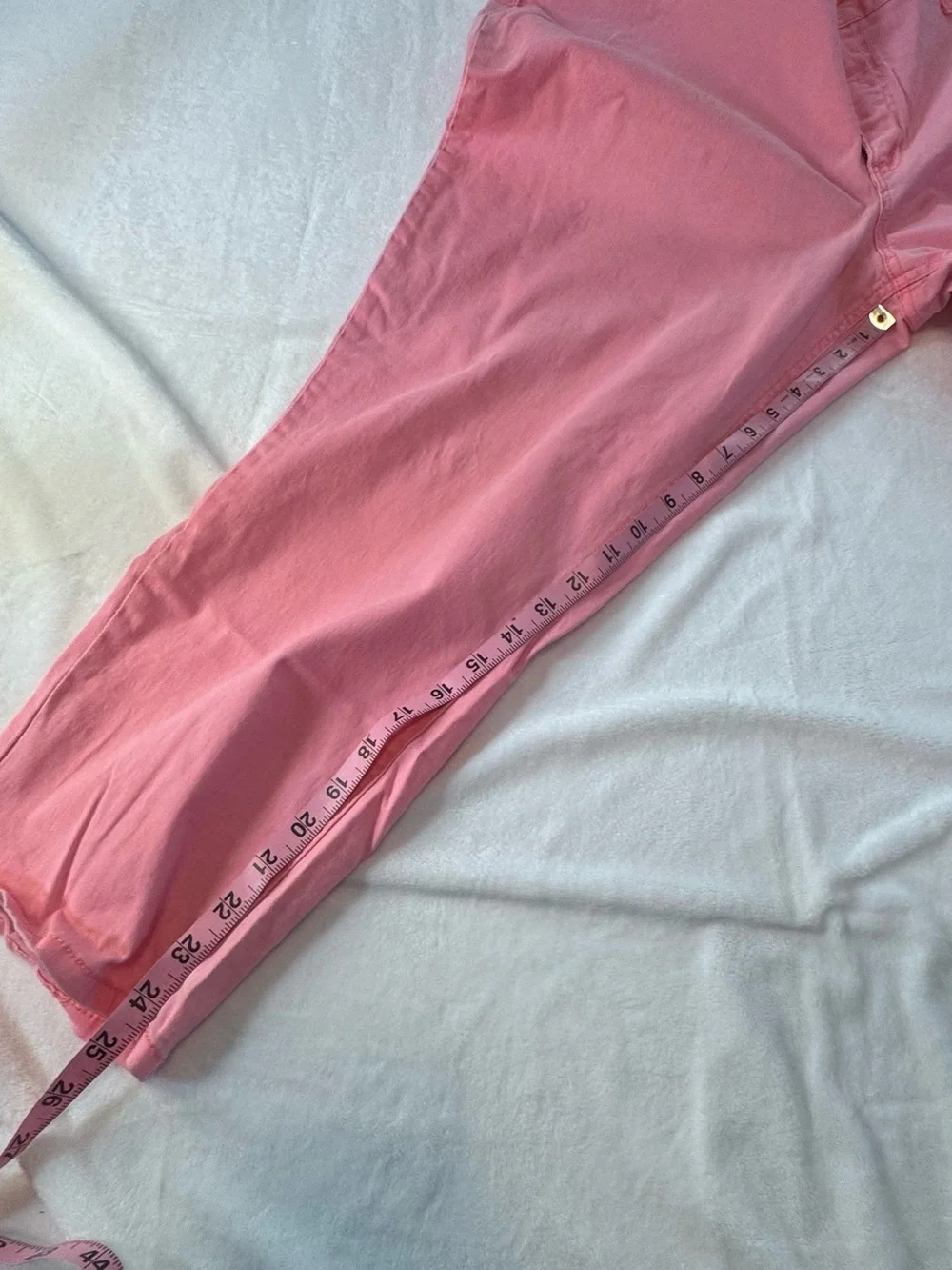 Bongo Pink Stretch Skinny Crop Jeans Size 24W Bright Barbiecore - Picture 4 of 11